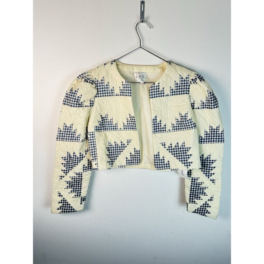 Sea New York Talia quilted Crop jacket XS
